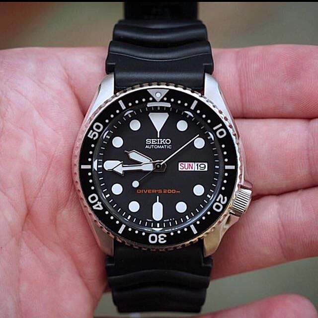 Seiko automatic diver skx007 skx007k1 skx007k rubber band men's watch online