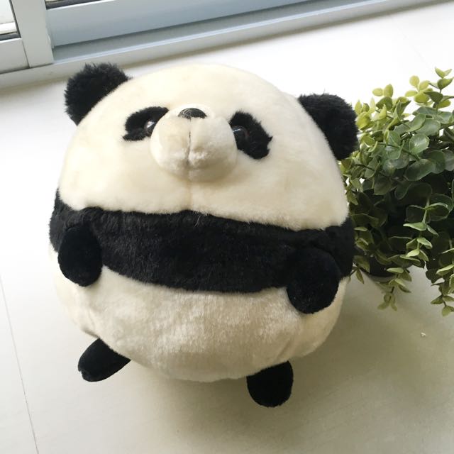 round panda plush