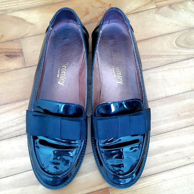 Russell and bromley outlet patent loafers