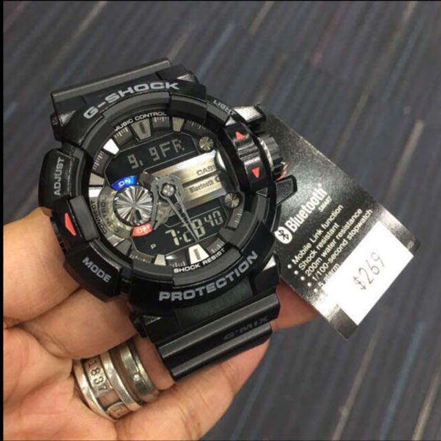 g shock bluetooth black