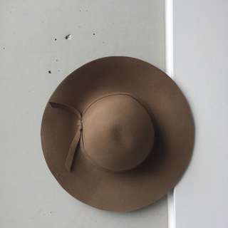 Light Brown 100% Wool Hat