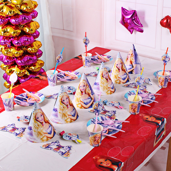 Barbie Disney Birthday Party Supplies Pack Kit Of Six Children S