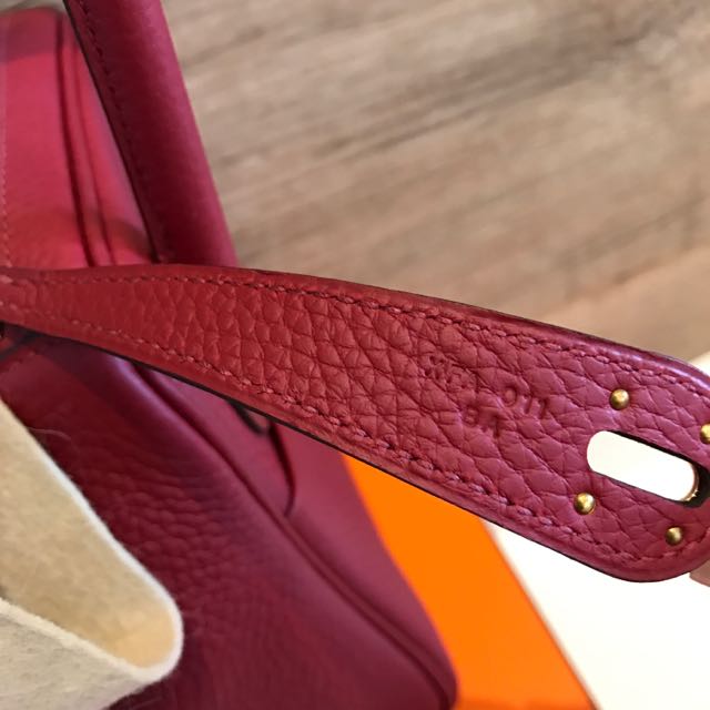 BNIB Hermes Rouge Grenat Lindy 30 Ghw