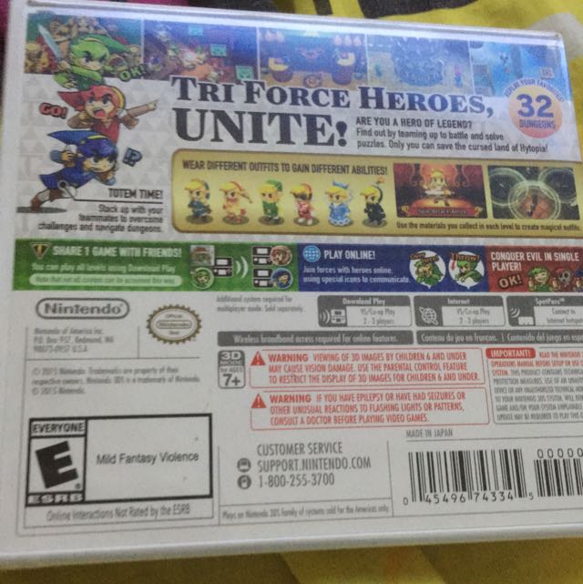 Jeu The Legend Of Zelda Tri Force Heroes Sur N3DS - Version UKV PAL, Noté 95 Par UKG, Neuf Sous Blister