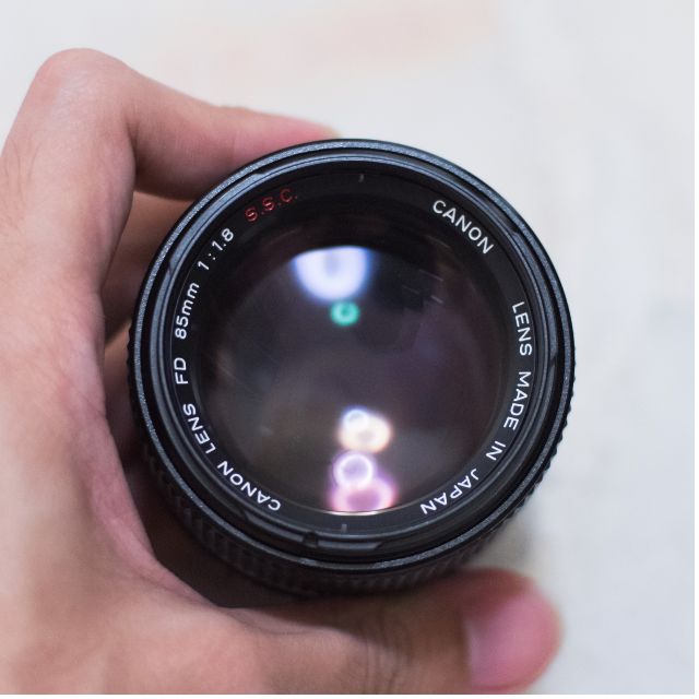 canon fd 85mm f1 8 ssc