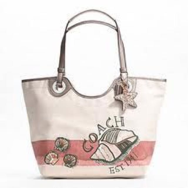 Coach beach tote top
