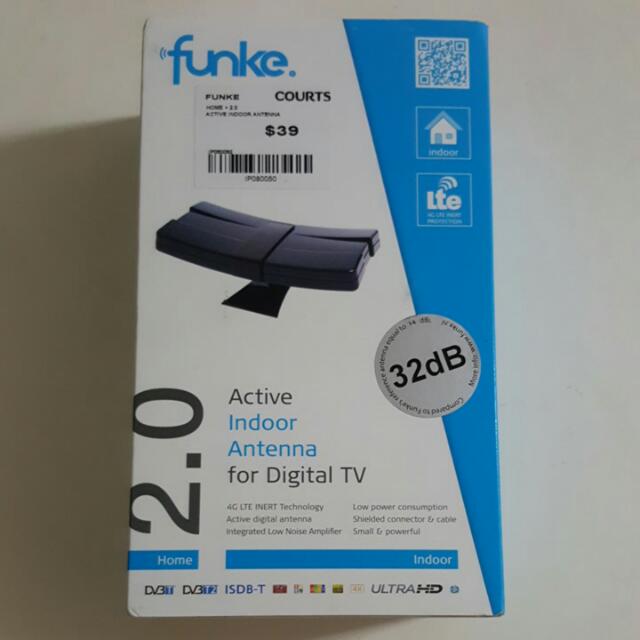 Funke Indoor Antenna Digital Tv Home Appliances Tvs Entertainment Systems On Carousell