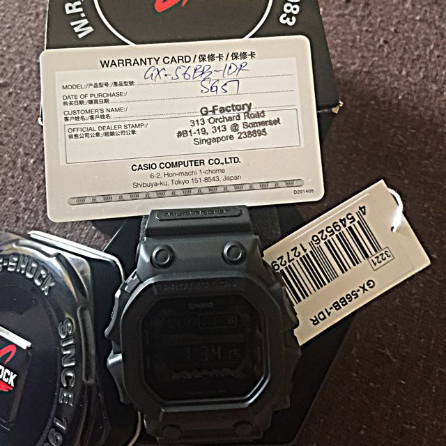 Stealth Black G Shock King The Majulah Gx 56bb Watch Singapore Bulletin Board Looking For On Carousell