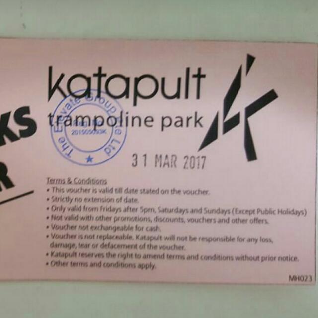 Katapult Trampoline Park Tickets Vouchers Local Attractions Transport on Carousell