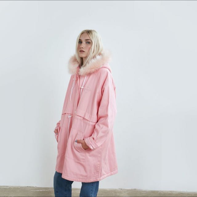 Lazy Oaf Waste Of Time Parka Women s Fashion Coats Jackets and Outerwear on Carousell