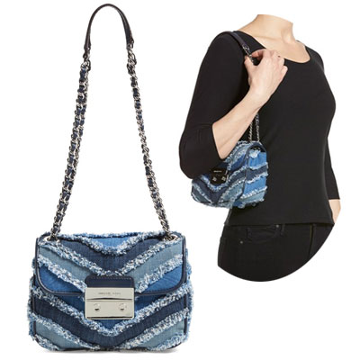 michael kors sloan denim bag