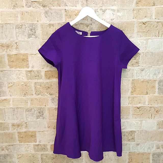 Mummy Baby Purple Maternity Dress Womens Fashion Clothes