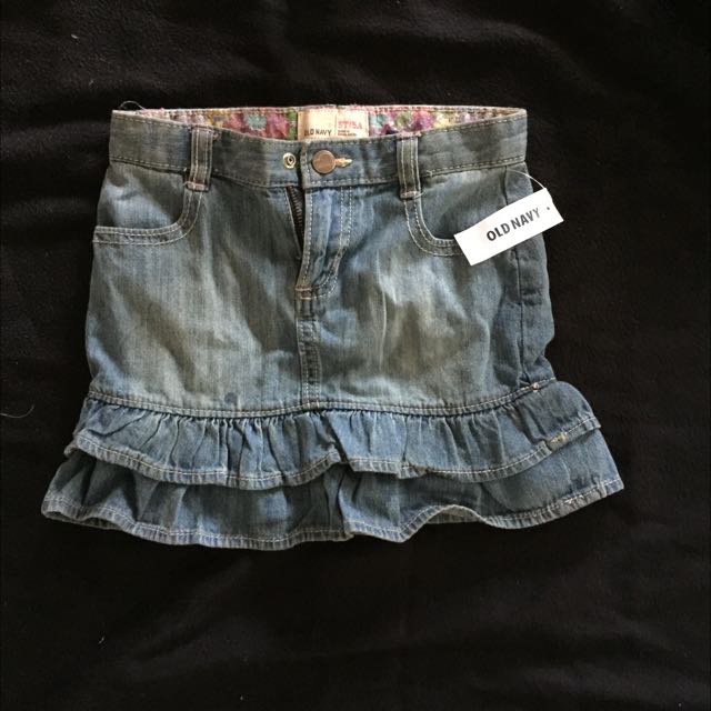 Old Navy Denim Skirt For Girls 5t Babies Kids Girls Apparel On Carousell