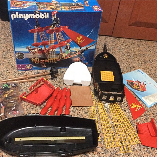 4424" Playmobil "dificilescala orange aft of the Galeon pirate ref luxury! 