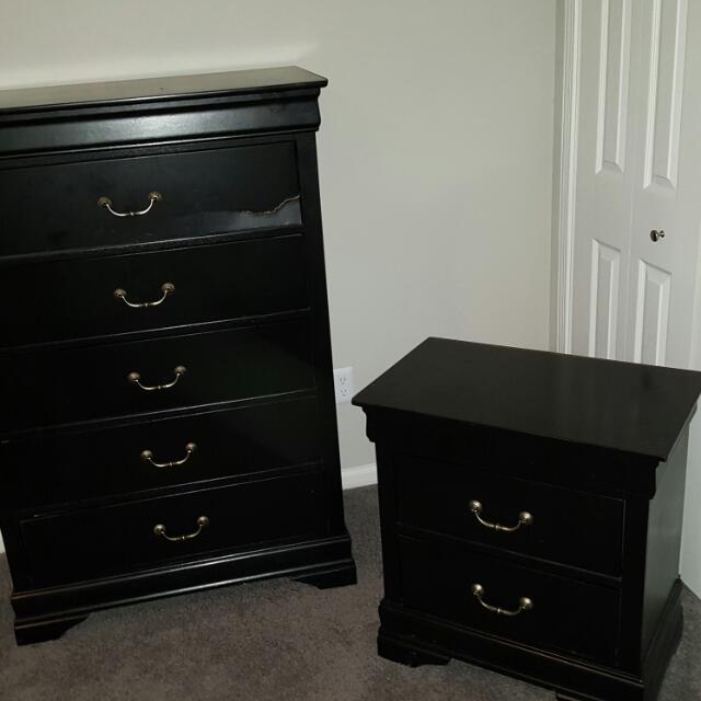 Standing Dresser Nightstand Combo Furniture On Carousell