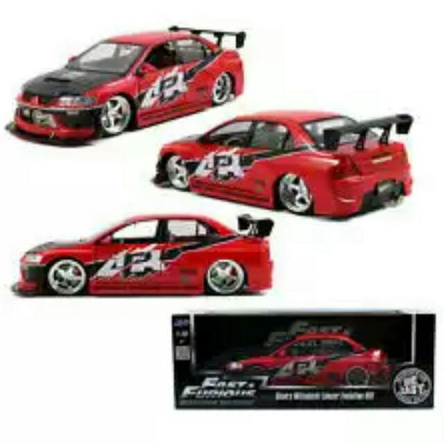 Super Rare 1:18 SEAN'S MITSUBISHI LANCER EVO VIII By Jada Fast And