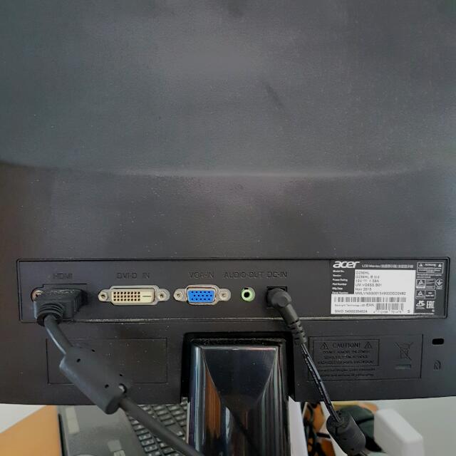 Acer G236HL 23" Full HD Monitor, Computers & Tech, Parts & Accessories ...