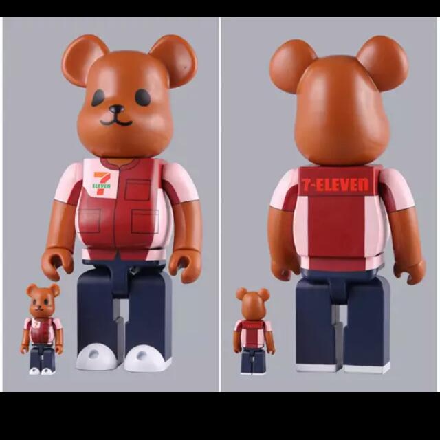 Bearbrick Be@rbrick 日本7-Eleven 7-11 限定品400%+100% (大+小