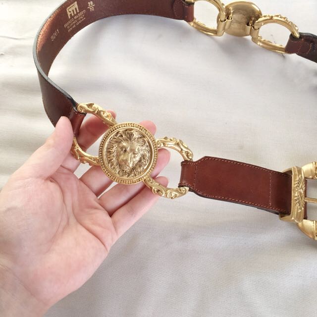 Franco Masotti Brown Leather Belt il_1080xN.5018703680_8gwf.jpg main image 2