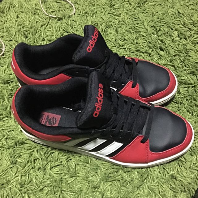 adidas black white and red