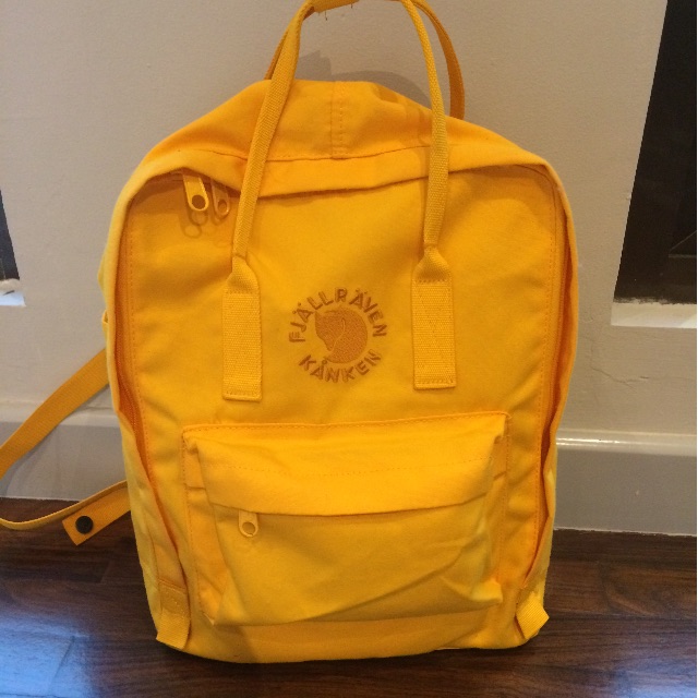 Preloved Re Kanken Sunflower Yellow Fesyen Wanita Tas Dompet Di Carousell
