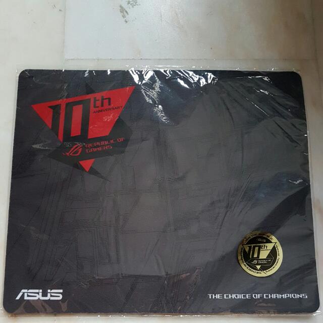 Asus 10th Anniversary Rog Mouse Pad Computers Tech Parts Accessories Computer Parts On Carousell Asus 10th Anniversary Rog Mouse Pad Computers Tech Parts Accessories Computer Parts On Carousell