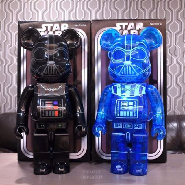 Bearbrick 1000 Darth Vader And Darth Vader Holographic Be@rbrick Star Wars