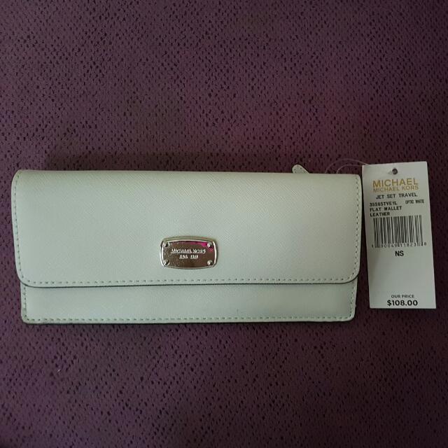 michael kors optic white wallet