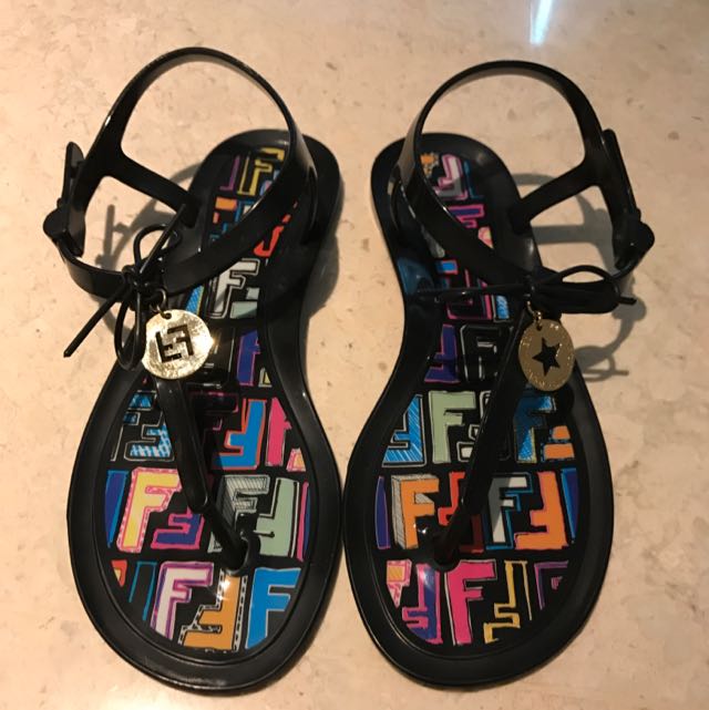 fendi jelly sandals