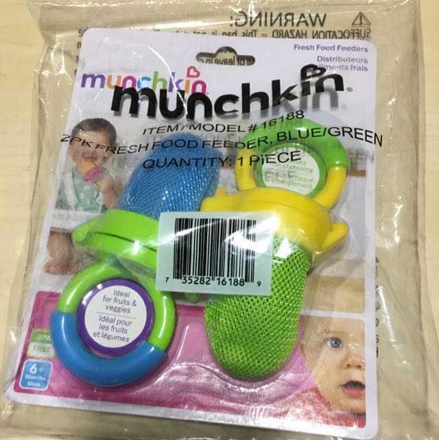Munchkin Fresh Food Feeder 2 Pack Blue Green Babies Kids