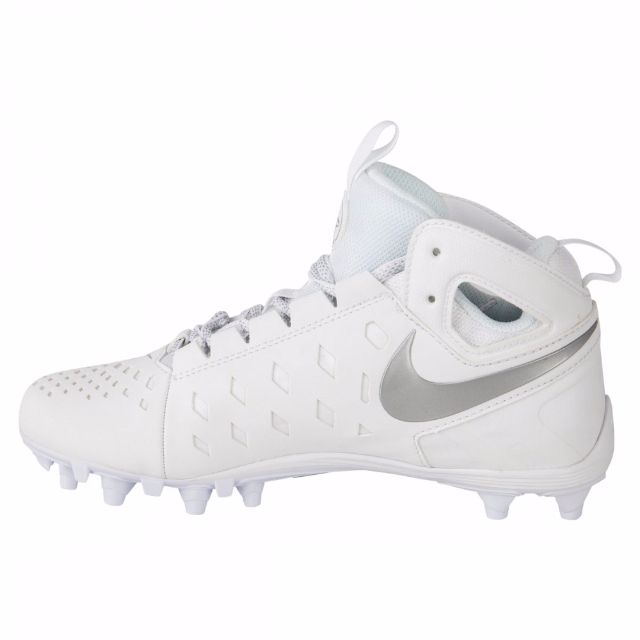 Nike huarache 5 lacrosse cleats - white/silver shop