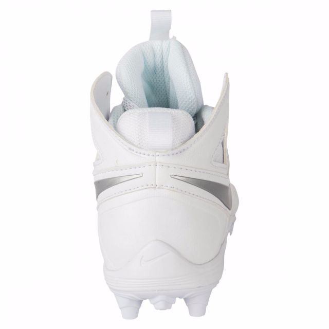 Nike huarache 5 lx youth lacrosse cleats - hot sale white/silver