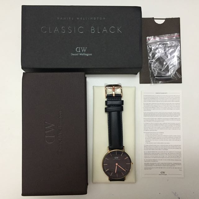 ORIGINAL DW CLASSIC BLACK Rose gold