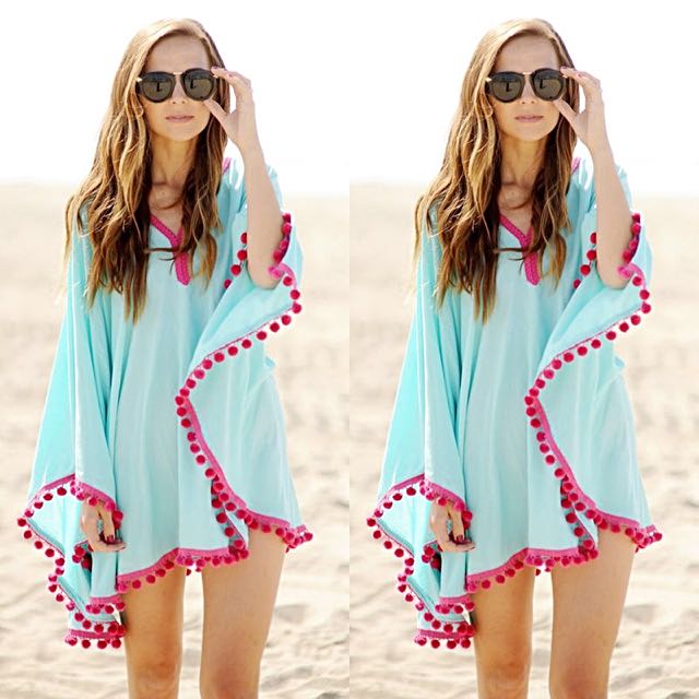 Blue cover up clearance