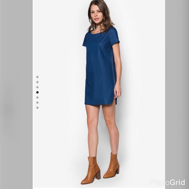 zalora denim dress