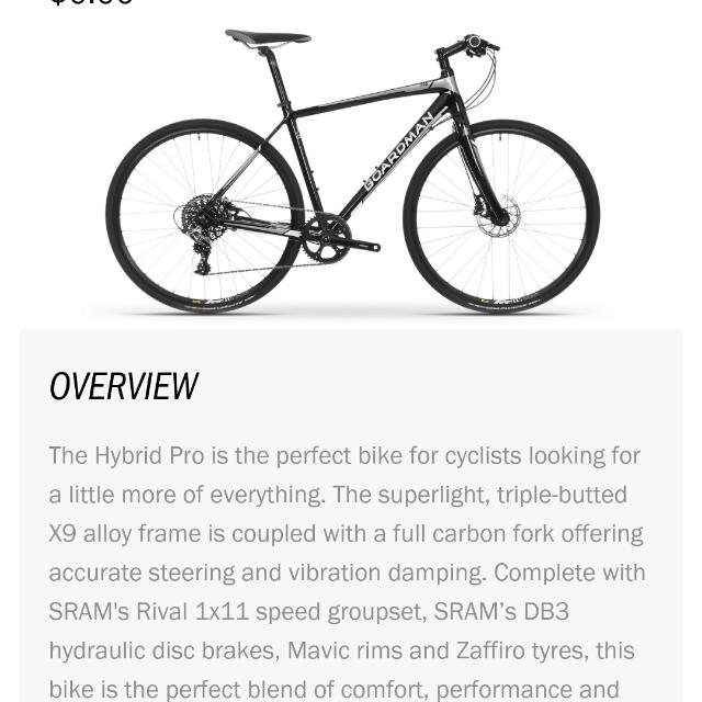 Boardman hybrid sales pro 2016