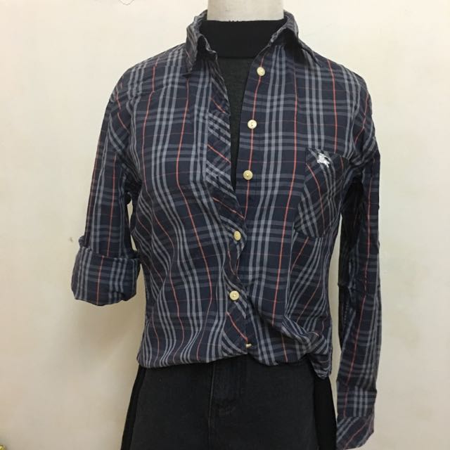 Burberry Checked Shirt Women s Fashion Tops Shirts on Carousell