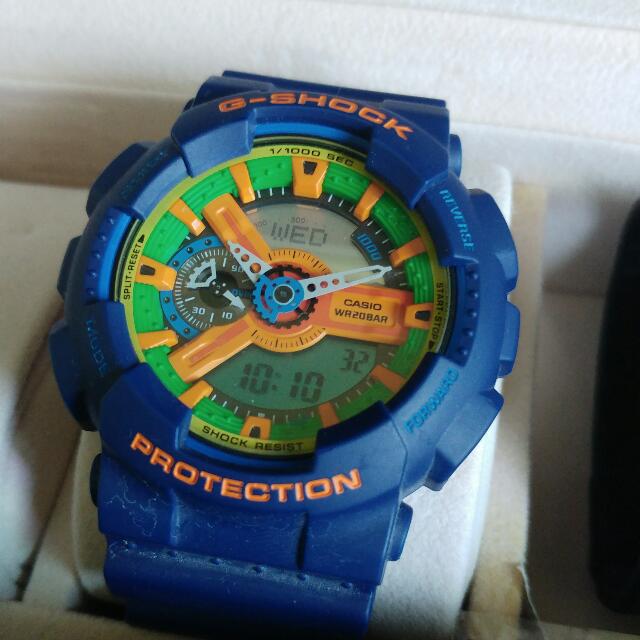 G shock top blue and orange