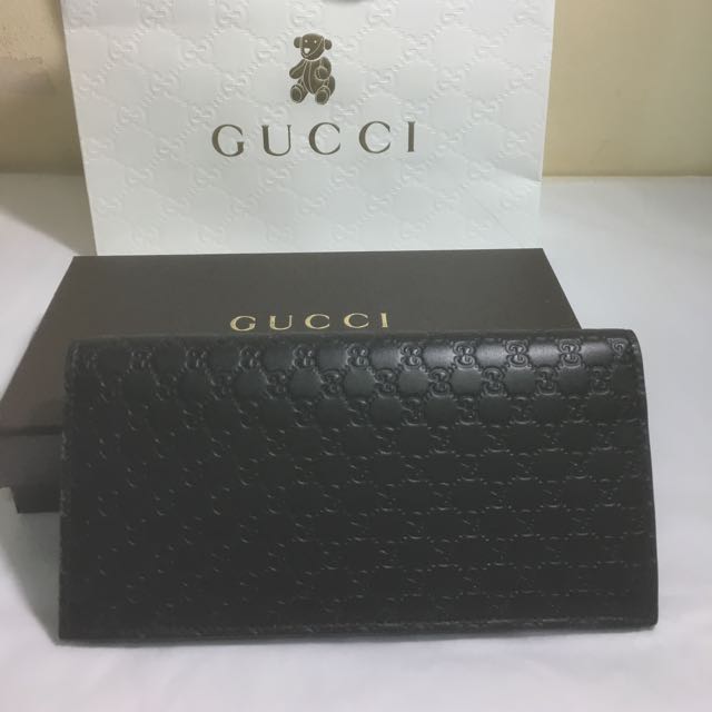 NIB Gucci Microguccissima Leather Long wallet 449245, Luxury, Bags ...