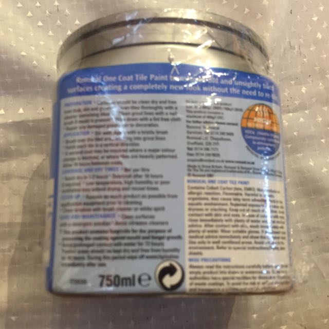 RONSEAL Tile Paint terracotta color, Furniture & Home Living, Home