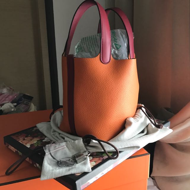 hermes picotin 18 cuivre GHW, Luxury, Bags & Wallets on Carousell