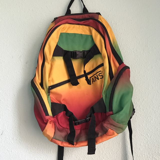 vans backpack mens Orange
