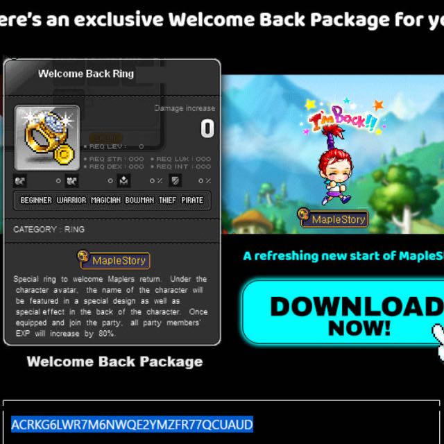 back ring Maplestory, Video Gaming, Gaming Accessories, Game