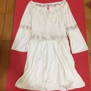 日本米白洋裝