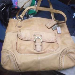 Coach Vachetta Leather Poppy
