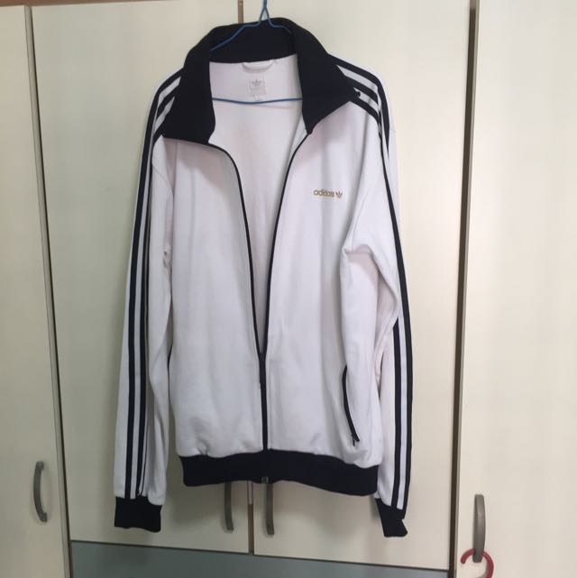 Adidas White Jacket, Women's Fashion, Footwear, Sneakers on Carousell