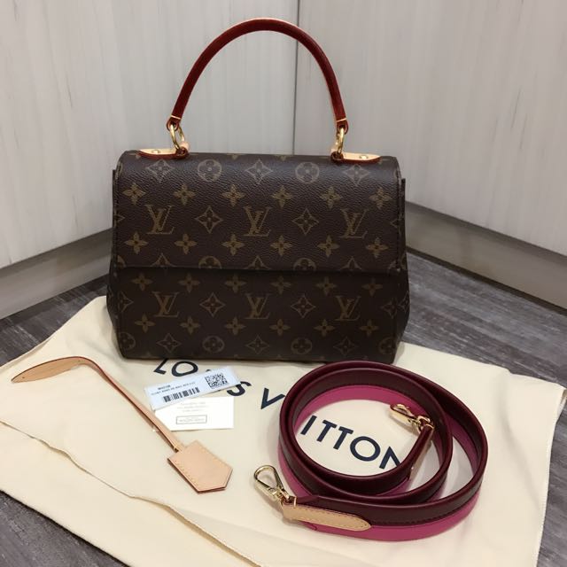Preloved authentic Louis vuitton Lv monogram cluny bb with strap, Luxury,  Bags & Wallets on Carousell