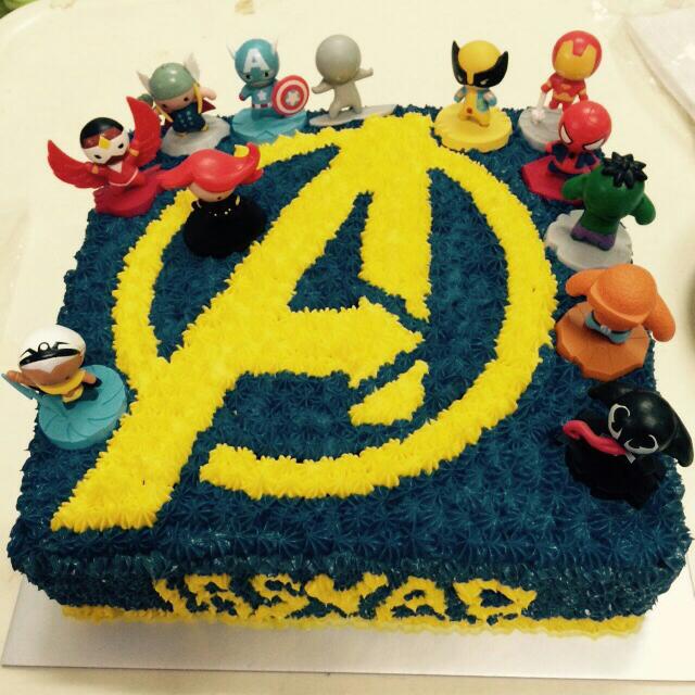 Avenger Theme Cake Food Drinks Baked Goods On Carousell