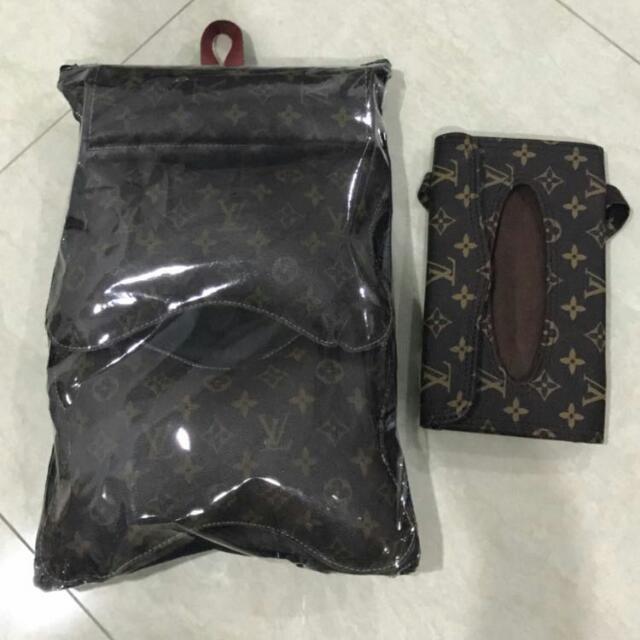 Brand New LV inspired Car Head/Neck Rest Cushion with padded