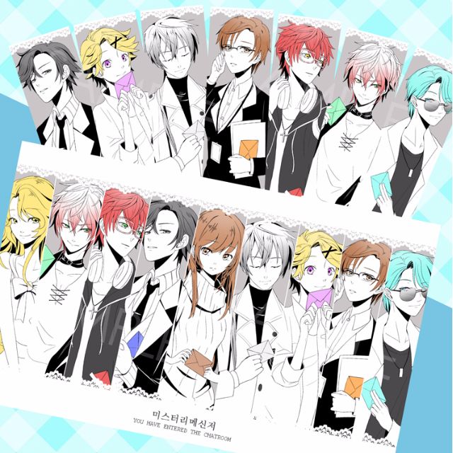 mystic messenger bookmarks and print hobbies toys memorabilia collectibles fan merchandise on carousell